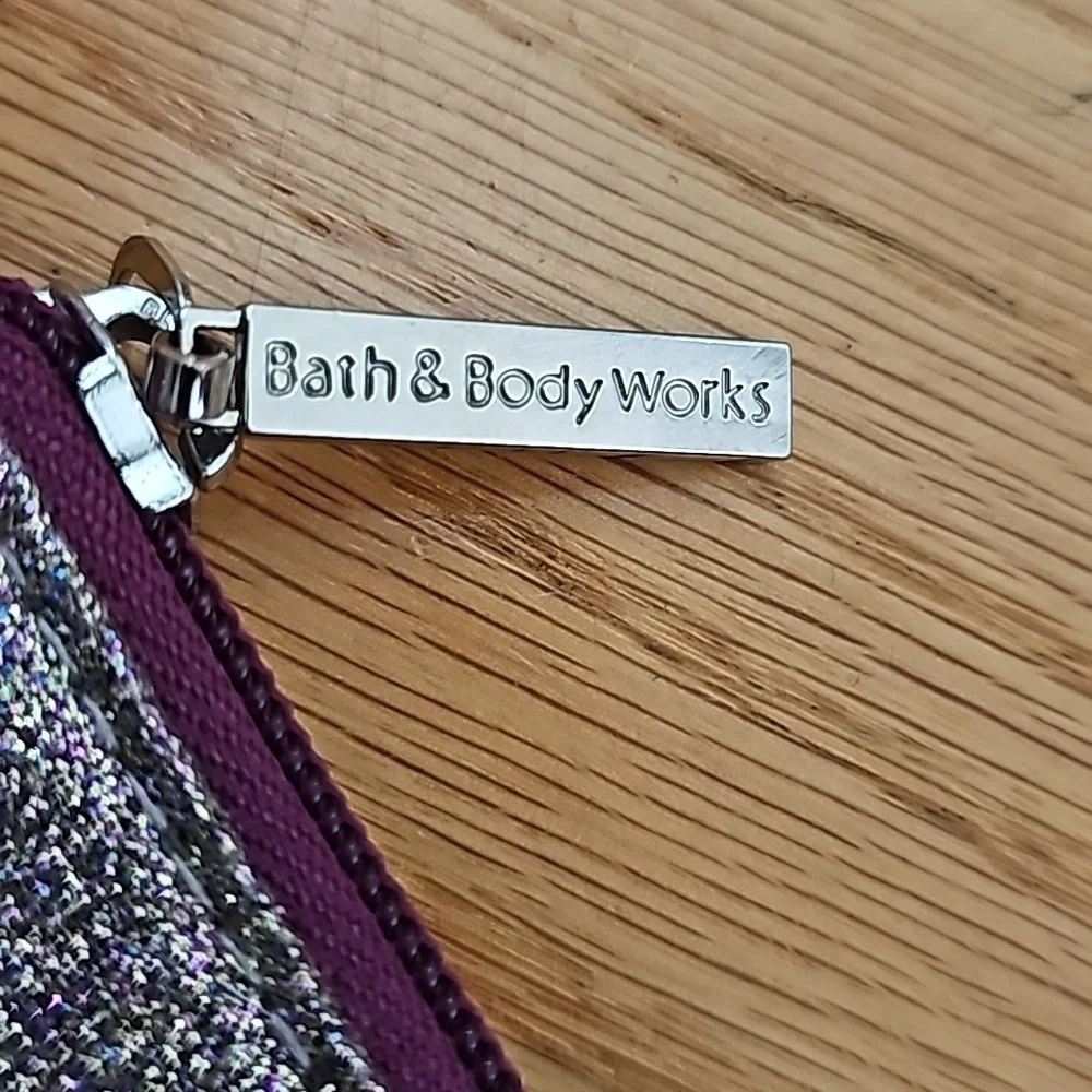 BATH & BODY WORKS Glitter Cosmeric Makeup Bag Pouch